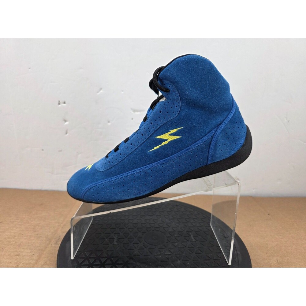 Impact Racing High Top Driving Blue Suede Boots Shoes SFI 3.3/5 Mens Sz 10.5 M